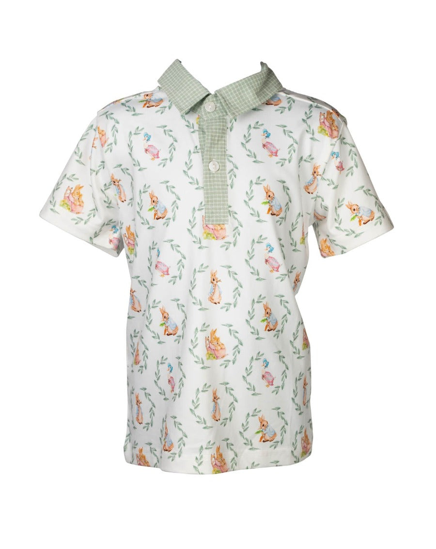 Easter Storybook Polo Shirt- FINAL SALE