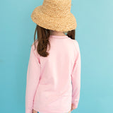 Rash Guard Long Sleeve In Pale Pink- FINAL SALE