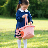 Jackolantern Applique Navy Knit Dress