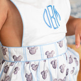 Hand Painted Mouse Print Unisex Bubble