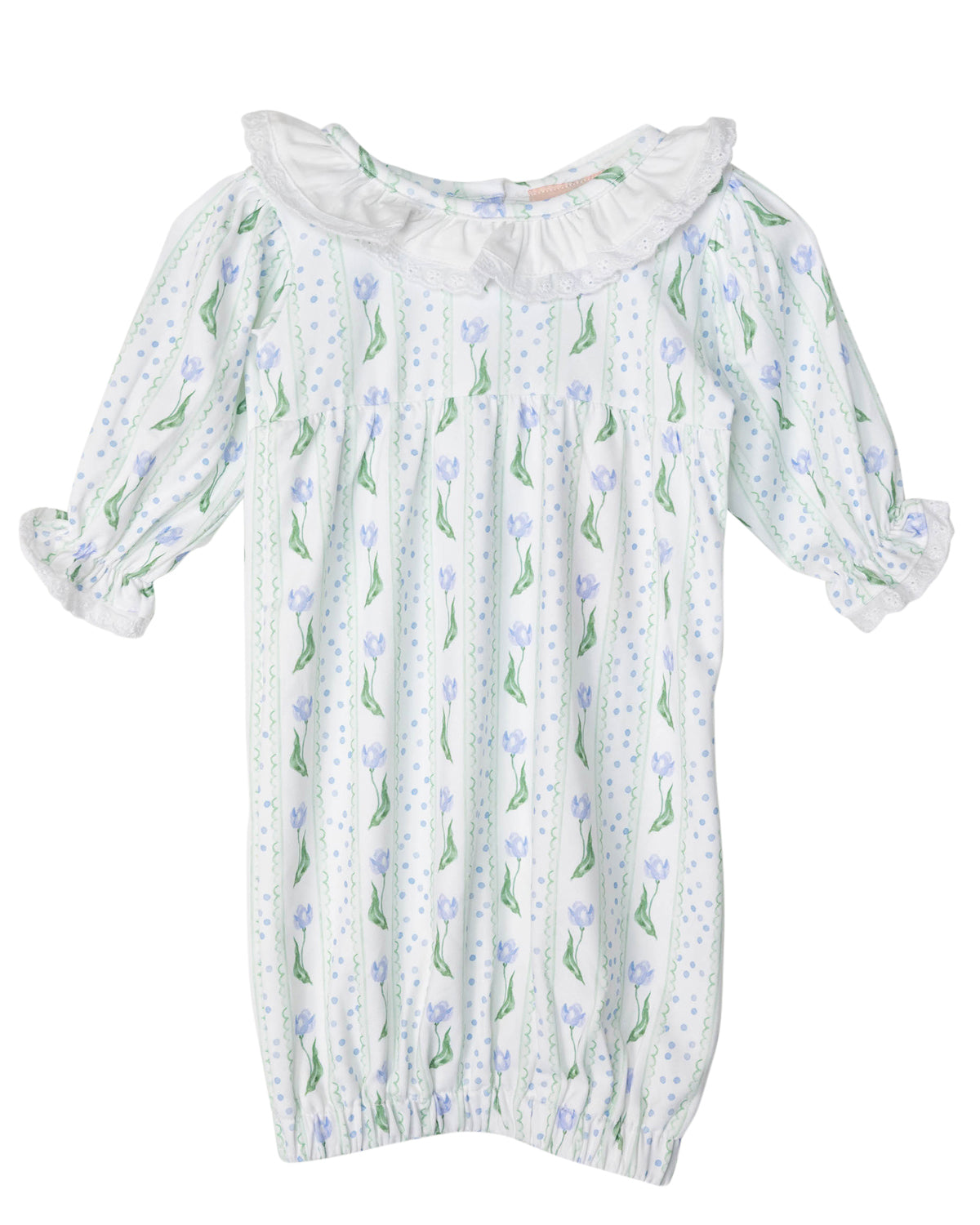Dotty Tulips Baby Gown