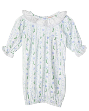Dotty Tulips Baby Gown