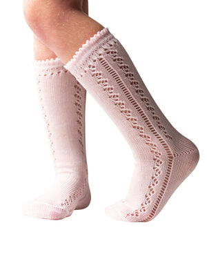 Knee High Crocheted Socks