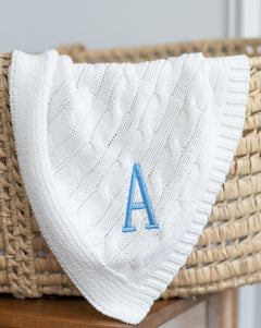Cable Knit Baby Blanket