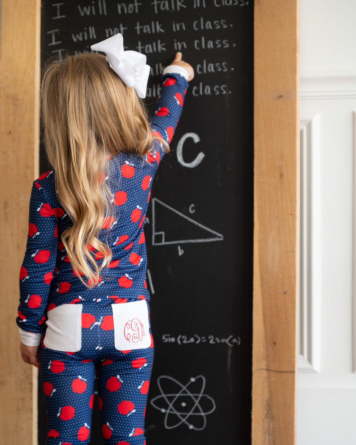Apple Polka Dots Pajama Set- FINAL SALE