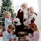 Vintage Santa Pink Pima Cotton Pajama Set- FINAL SALE