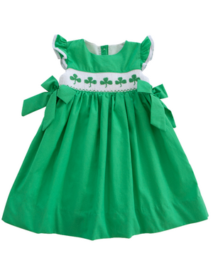 Shamrocks Smocked Green Knit Jumper