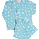 Hoppy Bunny Blue Pajama Set-FINAL SALE