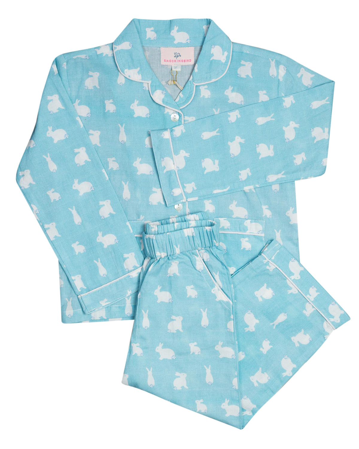 Hoppy Bunny Blue Pajama Set
