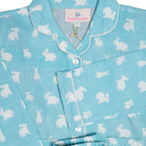 Hoppy Bunny Blue Pajama Set-FINAL SALE