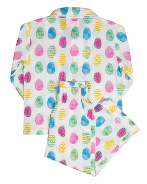 Easter Egg Pajamas in Pastel Pink-FINAL SALE