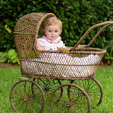 Hollyberries Smocked Polka Dot Knit Baby Gown