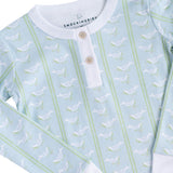 Dove Print Pima Cotton Pajama Set- FINAL SALE