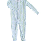 Dove Print Pima Footed Pajamas- FINAL SALE