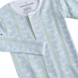 Dove Print Pima Footed Pajamas- FINAL SALE