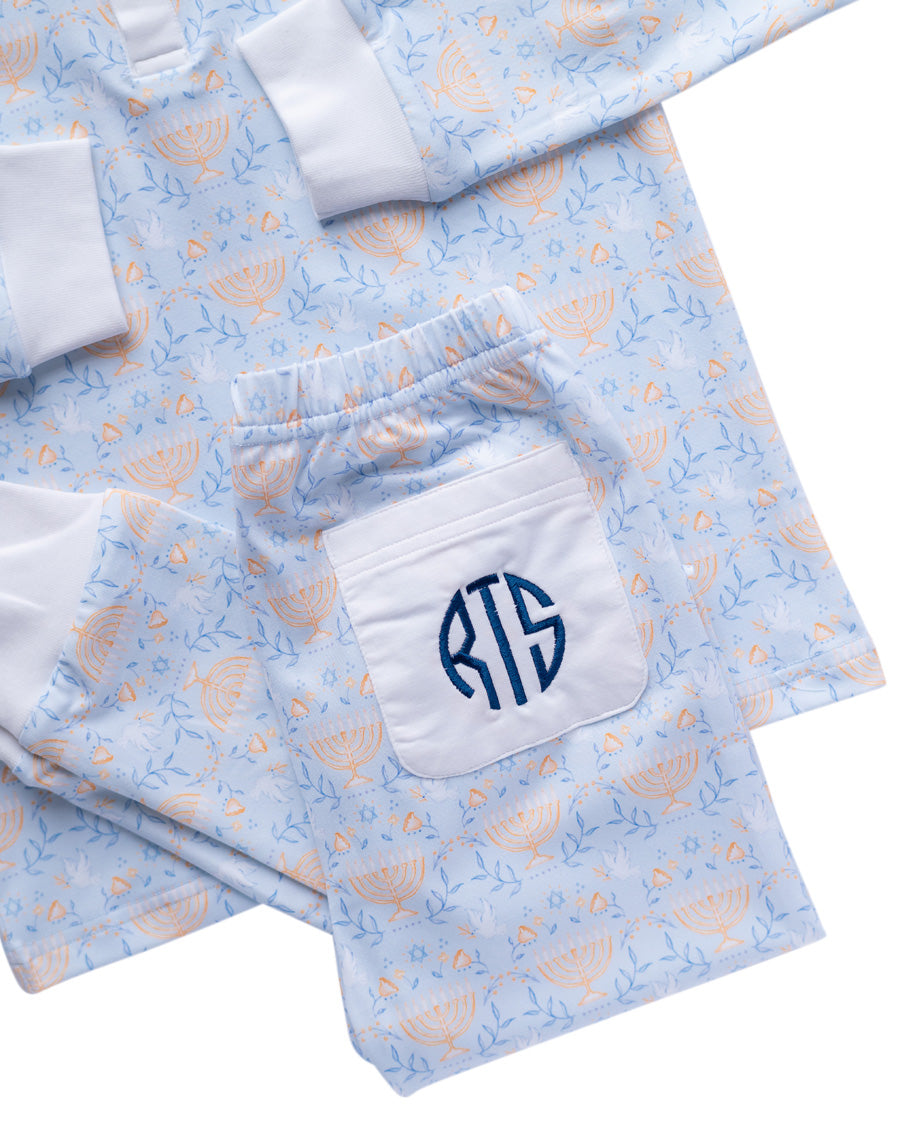 monogram pajamas set