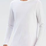 Rash Guard Long Sleeve for Men in White- FINAL SALE
