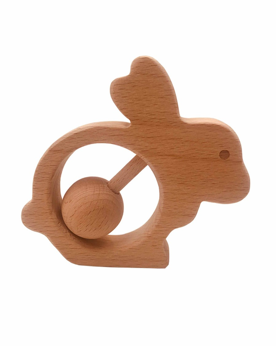 Bunny Wooden Rattle