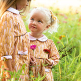 Pink and Cocoa Floral Dress- FINAL SALE