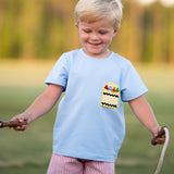 Crayon Pocket Red Seersucker Boy Shorts Set