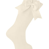 Knee Socks with Satin Bow