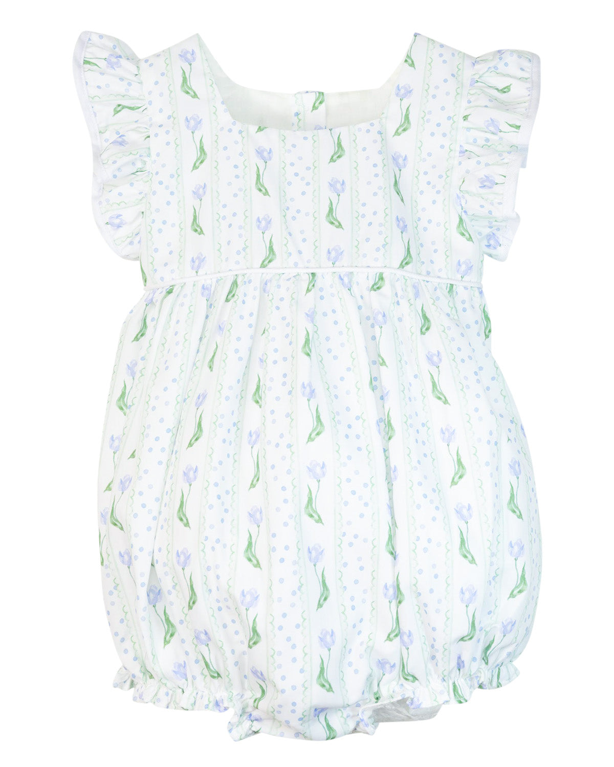 Dotty Tulips Ruffle Sleeve Bubble