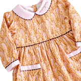 Pink and Cocoa Floral Dress- FINAL SALE