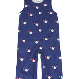 Embroidered Santa Navy Longall