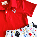 School Days Boys Shorts Set