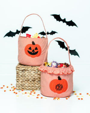 Jack O'Lantern Applique Trick Or Treat Bag