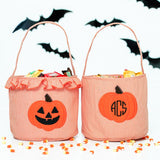 Jack O'Lantern Applique Ruffle Trick Or Treat Bag