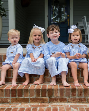 Lab Smocked Girls Bishop Dress