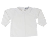 Girls Peter Pan Collar Long Sleeve Shirt