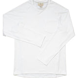 Rash Guard Long Sleeve for Men in White- FINAL SALE