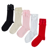Knee Socks with Satin Bow