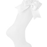 Knee Socks with Satin Bow